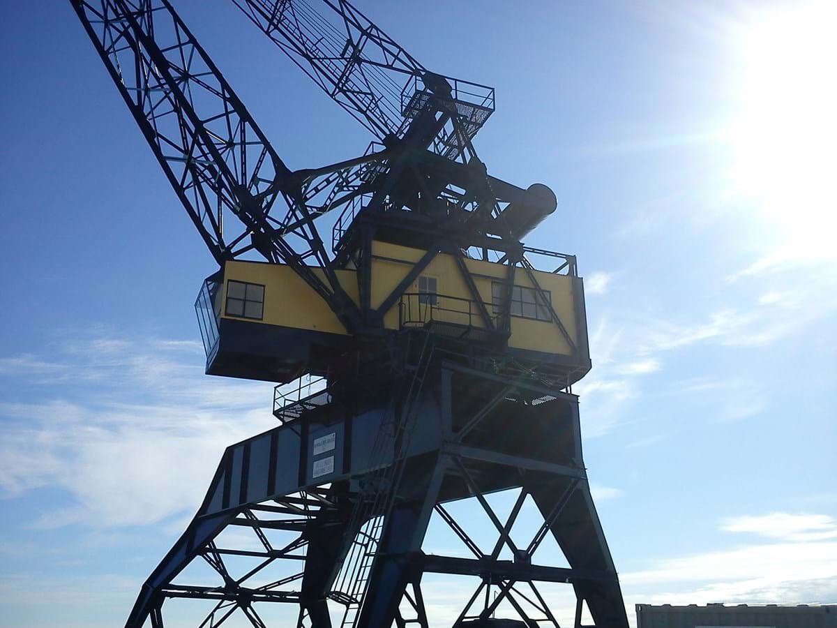 Kranen i Luleå hamn